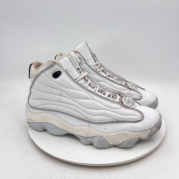 Nike Air Jordan Pro Strong Pure Money Men Size 10.5 DC8418-103 White Silver Shoe - Picture 4 of 13